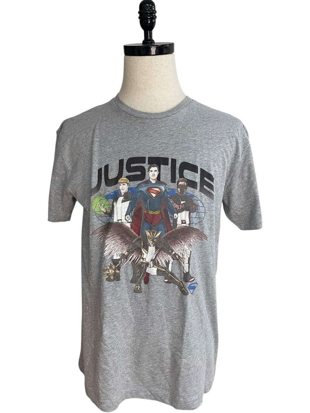 DC Comics Justice League Graphic T-Shirt Heather Gray